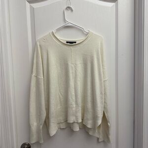 French Connection Cream Crew Neck Sweater
